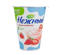 Йогурт Campina Нежный с соком Клубники жир 0,1% 320гр