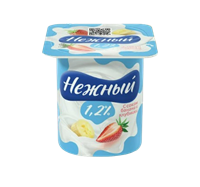 Campina Нежный 100гр жир 1,2% Банан-Клубника