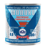 Молоко Рогачев концентрированное 8,6% 300гр