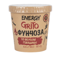 Фунчоза Grito Energy говядина 90гр