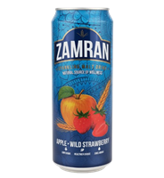 Солодовый напиток Zamran Яблоко Земляника ж/б 0,45л