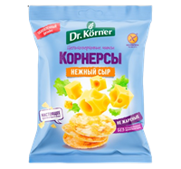 Чипсы цельнозерновые Корнерсы с сыром 50гр