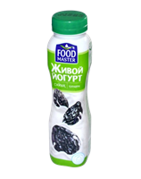 Питьевой Живой Йогурт со вкусом чернослива 0,28л