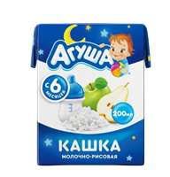 Каша Агуша молочная рис-яблоко-груша 200 гр