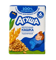 Каша Агуша молочная пшенная 200гр