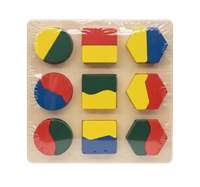 Игра развивающая Фигуры, дерево, 9шт, 1-3г