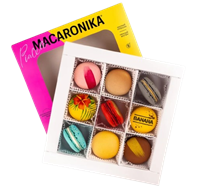 Набор Пирожных Макарон Ассорти 144гр 9шт