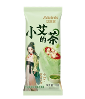 Мороженое Abink со вкусом клубники со сливками и зеленого чая 70гр