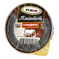 Паштет Рузком Говядина печеночный 100гр