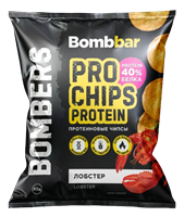 Чипсы Bombbar цельнозерновые протеиновые Лобстер 50гр 