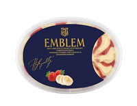 Мороженое Emblem банан-клубника ванна 420гр