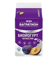 Биойогурт Багратион чернослив 1,5% 450гр
