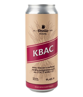 Квас Fessla кисло-сладкий н/ф ГОСТ ж/б 0,45л 