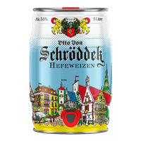 Пиво Otto Von Schrodder Hefeweizen, 5% Германия ж/б 5л 
