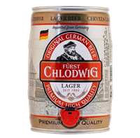 Пиво Furst Chlodwig Lager, 5,5% Германия ж/б 5л 