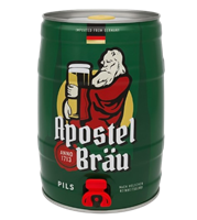 Пиво Apostel Brau Pils, 5% Германия ж/б 5л 