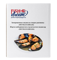 Мидии Fish Dream на полустворке 1кг