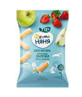 Кукурузные палочки Фруто-Няня яблоко клубника 20гр