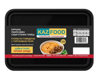 Гуляш KAZFOOD из говядины с гороховым пюре 350гр