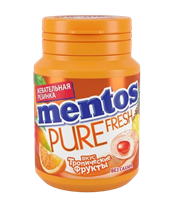 Жевательная резинка Mentos тропические фрукты 54гр
