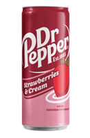 Напиток Dr.Pepper Strawberrier And Cream  ж/б 0,33л