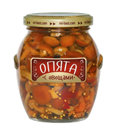 Опята маринованные с овощами 314мл
