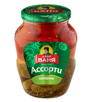 Ассорти Дядя Ваня Огурцы и томаты 680гр