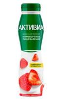 Йогурт питьевой Активиа Клубника-Земляника 260гр