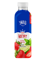 Йогурт питьевой Эмиль клубника-мята-лайм 2,5% пэт.бутылка 310 гр