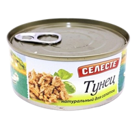 Тунец Celeste натуральный для салатов 185гр