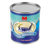 Сгущеное молоко масло дел с сахаром 360гр