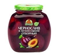 Чернослив Любимый медведь Отборный в сиропе 580мл