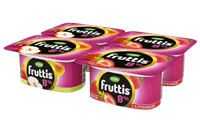 Йогурт Fruttis Клубника-Яблоко-Груша 8% 115гр
