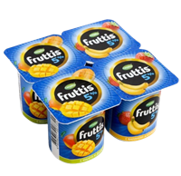 Йогурт Fruttis Дыня-Манго-Банан-Клубника 5% 115гр