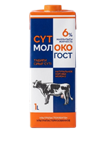 Молоко Петропавловское 6% т/пак 1л