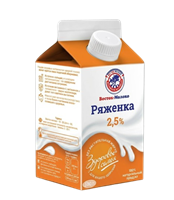 Ряженка Восток Молоко 2,5% т/пак 0,5л