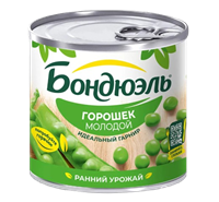 Горошек Bonduelle Молодой 212мл