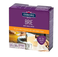 Сыр Emborg Brie с белой плесенью 125гр