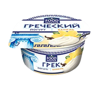 Йогурт Food Maser греческий Ваниль 7% 130гр
