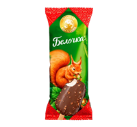 Мороженое Белочка в глазури с орехами 70гр 