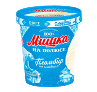 Мороженое Мишка на полюсе Пломбир в ведерке 250гр 