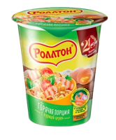 Лапша Роллтон с курицей Цезарь стакан 70гр 