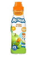 Вода и Сок Агуша яблоко 300мл