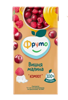 Компот Фруто Няня Вишня-Малина 0,5л