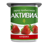 Йогурт Активиа Клубника 110гр