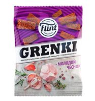 Гренки Flint ржаные со вкусом чеснока 60гр
