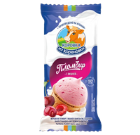 Мороженое КизК пломбир с вишней 80гр