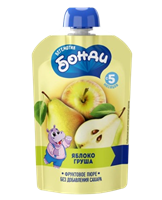 Фруктовое пюре Бонди яблоко-груша 90гр