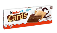 Печенье Kinder Cards 128гр