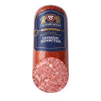 Колбаса Омский бекон Сервелат Зернистый варено-копченый  350гр